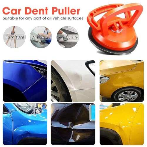 Image of Dent Puller,Car Dent Puller Dent Remover Tool Dent Removal Kit for Car Suction Cup Dent Puller and Dent Repair Kit Handle Lifter for Cars Body,Glass,Screen,Tiles Lifting(Small 2 Pcs)