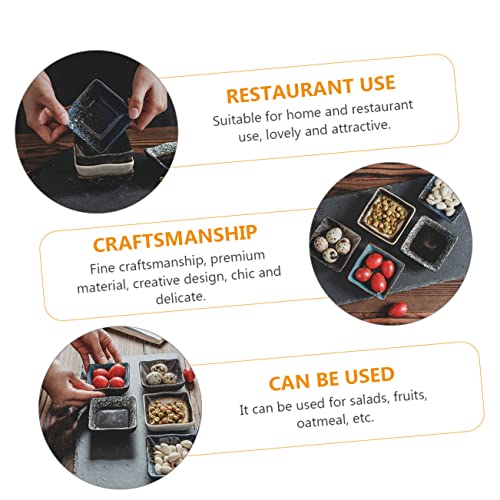 Juego de 5 platos japoneses de cerámica para sushi miniatura 3