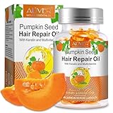 P-Beauty Cápsulas de aceite capilar Aceite de semillas de calabaza, queratina y biotina 40 cápsulas de uso externo -cuidado del cuero cabelludo y del cabello - contra las puntas abiertas