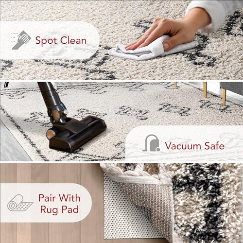 Tapete NuLOOM Mackie Off-White/Charcoal 7'10" x 10' miniatura 3