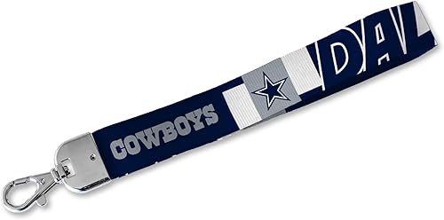 Miniatura 23 de Rico Industries NFL Football Correa Estándar de Muñeca Llavero, Linda Correa de Muñeca para Llaves de Coche, Distintivo de ID, Tarjeta, Billetera