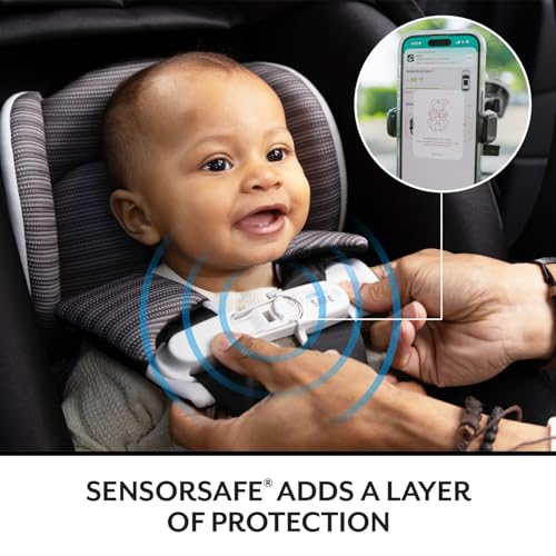 Image of Evenflo Revolve180 LiteMax NXT Rotating Rear-Facing Lightweight Preemie and Infant Car Seat 3-30lbs with Green & Gentle. Easy Install with Base (Anchor Gray)