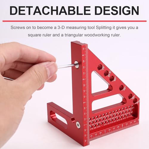 Escuadra Medidora Woodworking de Aleación de Aluminio miniatura 6