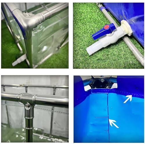 Bassin durable pour carpes koï avec structure renforcée extérieure - 4