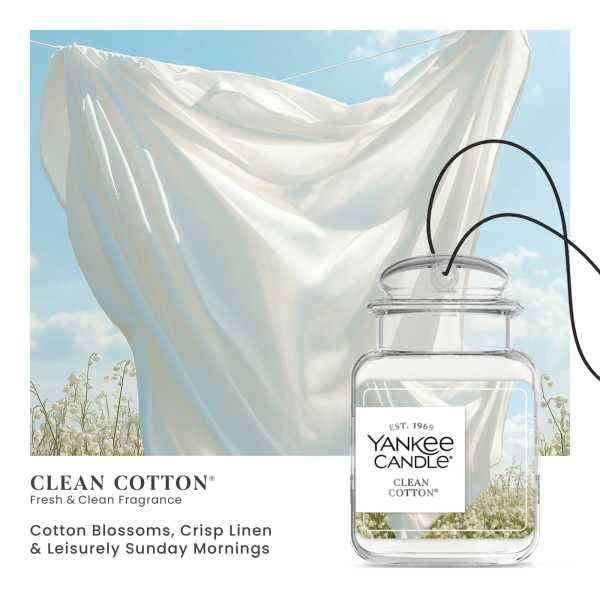 Amazon.com: Yankee Candle Car Jar, Clean Cotton (Pack of 6