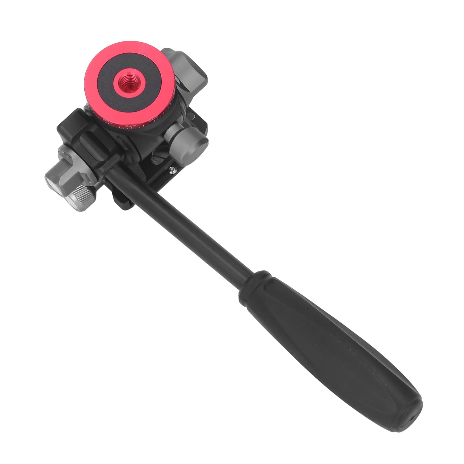 Cabezal de trípode panorámico de 360 ​​Grados, Cabezal de Bola de vídeo con Fluido hidráulico, Cabezal de trípode para cámara de aleación de Aluminio con Mango extraíble,