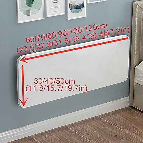 Table pliante murale bureau rabattable et meuble gain de place 70kg - 8