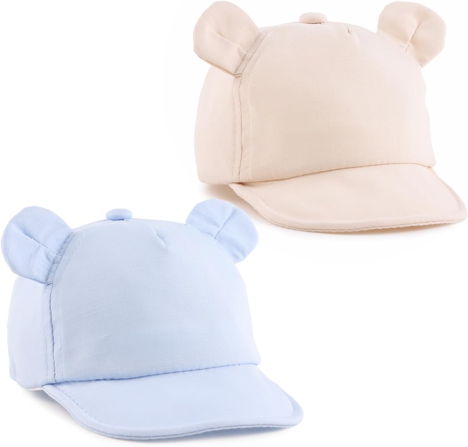 Baby Baseball Hat for Toddler Bear Sun Hats Cotton Infant Ball Caps Kid Adjustable Baseball Cap for Boys Girls 3-24M