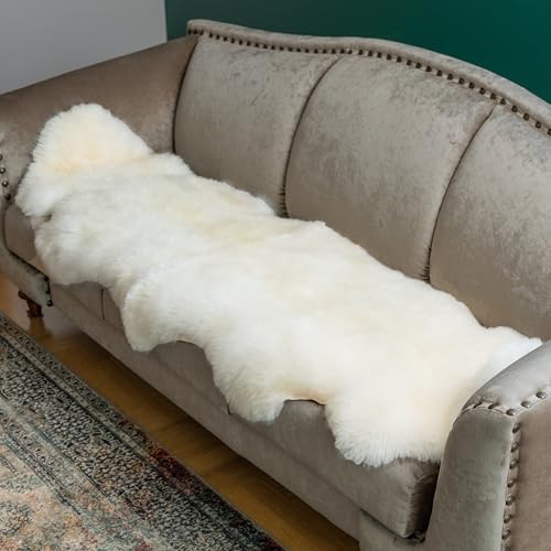 Decorating Sheepskins Lammfell Teppich 210-200cm x 55-65cm, Lammfell Echt...