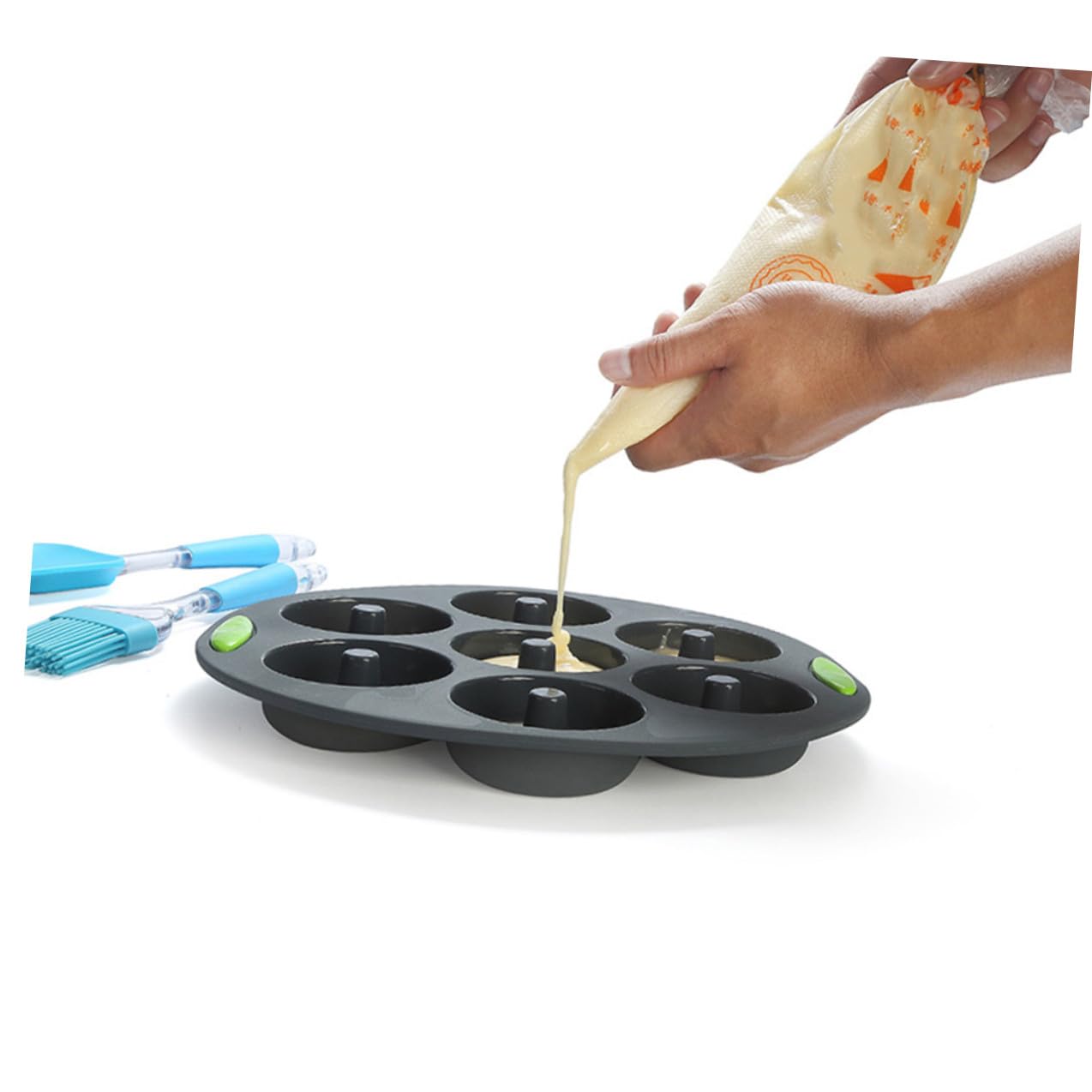 SHERCHPRY Molde para Hacer Pasteles y Pan Kit 5 Piezas de Silicona, Accesorios de Cocina para Hornear en Casa