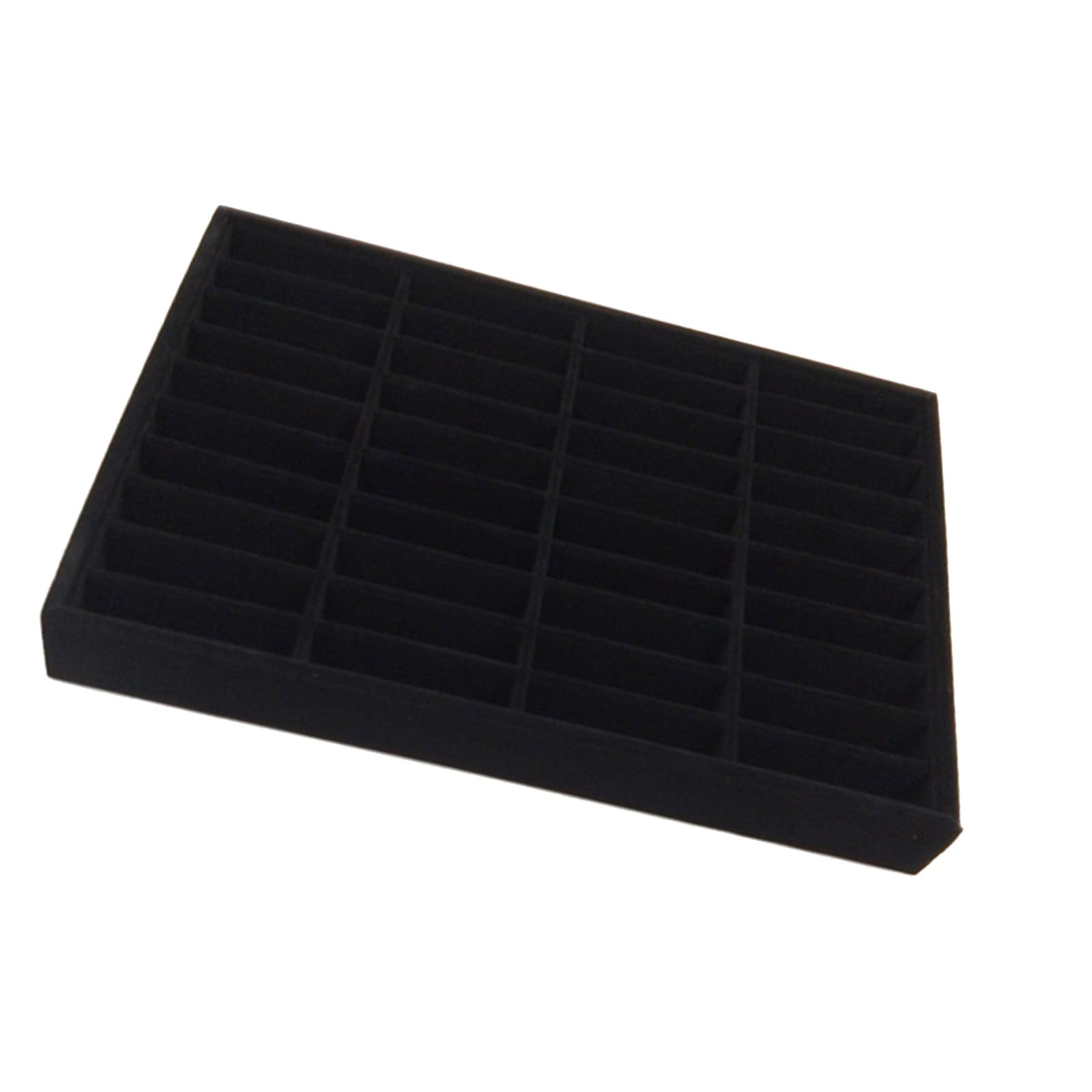 HDOYTXXM Sturdy Wood 40 Slot Display Stand for Bangles and Bracelets Retail Ready Solution Jewelry Display Tray for Bracelets