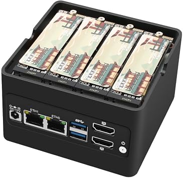 CWWK Mini PC, Intel N100 4(Threads:4)/i3-N305 8(Threads:8) CPU, Up to 3.8GHz, 6M Cache, Intel UHD Graphics, DDR5 RAM, M.2 NVMe SSD, Intel i226-V (:CW-X86-P5(N305), Barebone)
