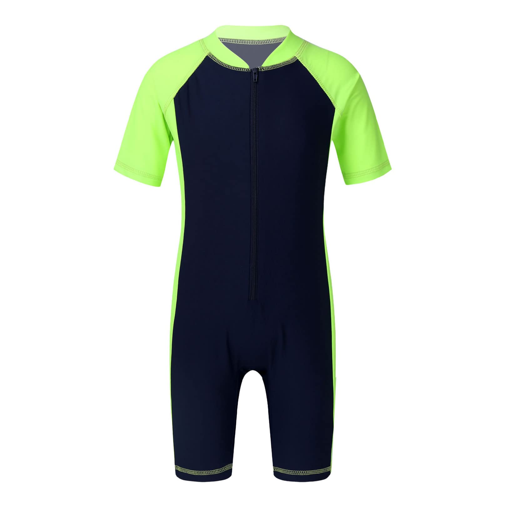 iiniimKids Boys Girls Shorty Wetsuit One Piece Rash Guard Swim Suit Short Sleeve Sunsuit Bathing Diving Swimwear