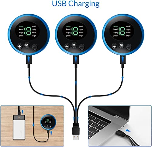 Electroestimulador-Muscular-Abdominales-Masajeador-Electrico-Cinturon-con-USB-6-Modos-9-Niveles-Diferentes-para-Electroestimulacion-Estimulacion-ABS-Trainer-para-AbdomenBrazoPiernasCintur