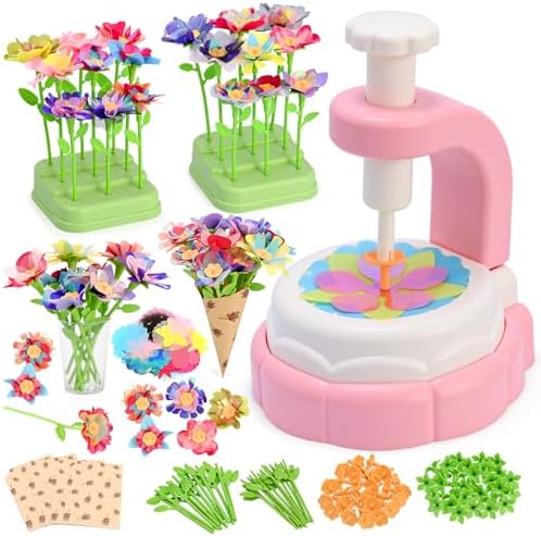 ACGASK Art Kits for Kids Ages 6-9 - Craft Kits for Girls Ages 8-12 & Creative Arts Set and Crafts for Girls Age 6-8- Perfect DIY Fabric Flower Bouquet Craft Toy and Art Gifts for Ages 4-12 Girl