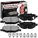 Brake Pads, MotorbyMotor D1719 Rear Ceramic Disc Brake Pad Set w/Hardware Replacement for Dodge Grand Caravan,Chrysler Town & Country, Volkswagen Routan, Ram C/V Premium Disc Brake Pad