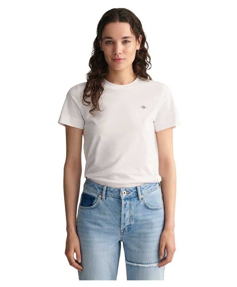Gant Damen Reg Shield Ss T-Shirt T-Shirt (1er Pack)