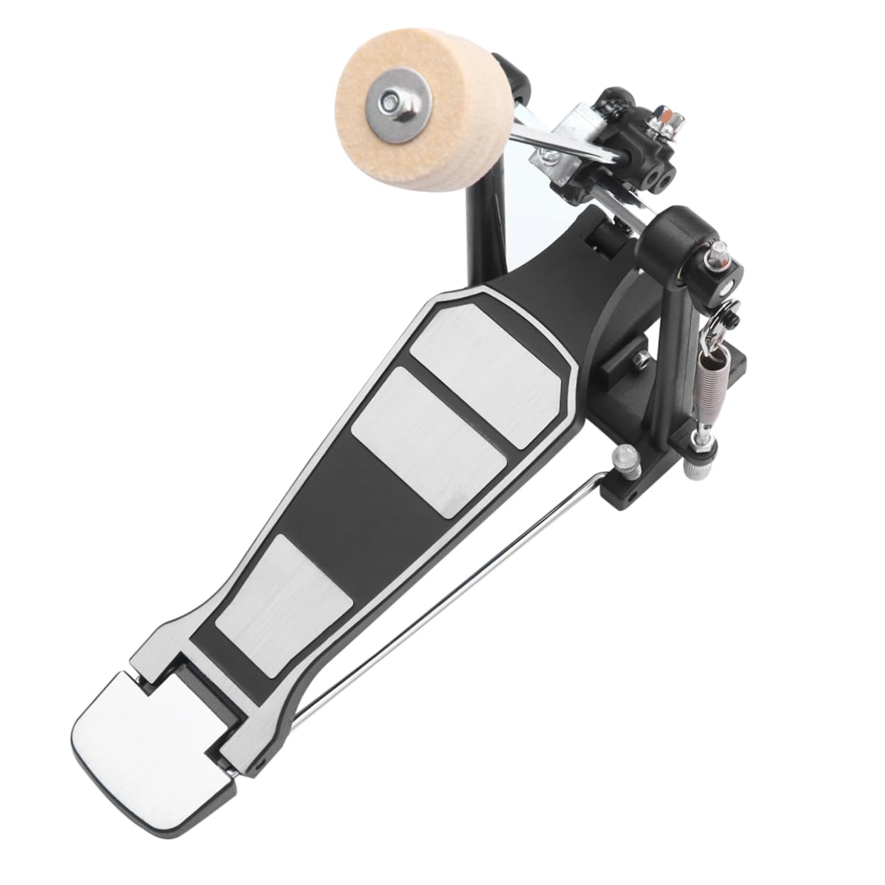 OFFSCH Single Kick Bass Drum Pedal Set Metal Foot Kick Drum Pedal for Professional Drummers