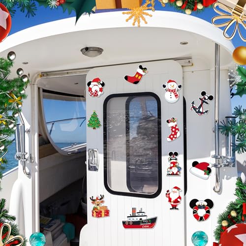 12 imanes decorativos de puerta con tema navideño miniatura 7
