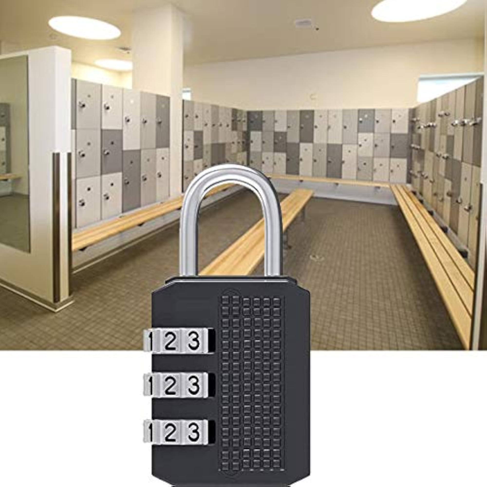 Painted Metal Luggage 3 Digit Pad Lock
