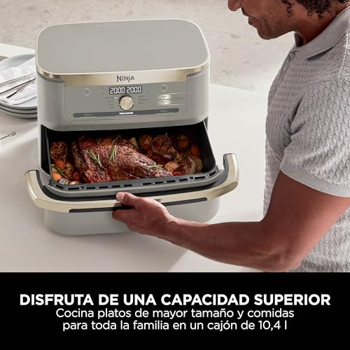 Miniatura 4 de Ninja Foodi FlexDrawer, Freidora de Aire con Compartimento Doble, 10,4L