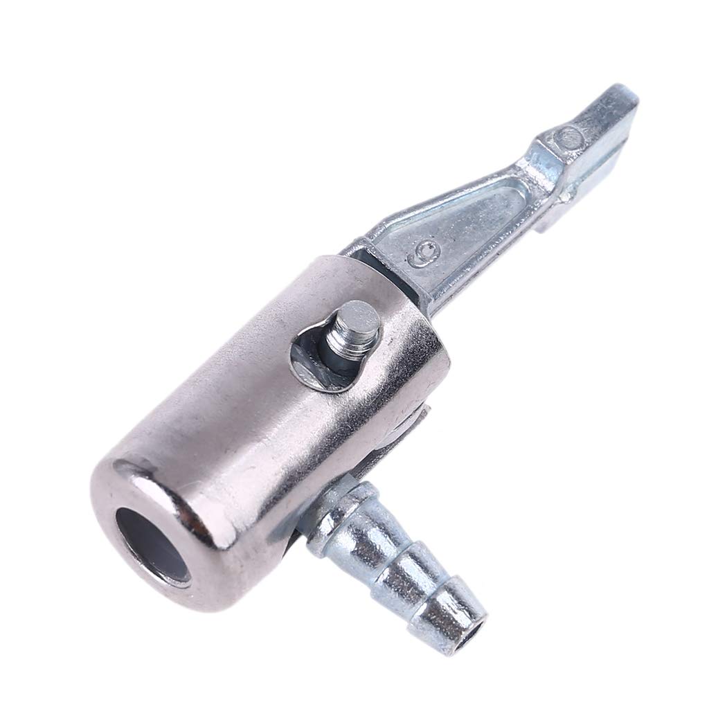 Hattba Auto 1/4" Hose Barb Air Chuck Brass Tire Inflator Lock On Air Chuck Air Compressor With Barb Connector For Hose Repair