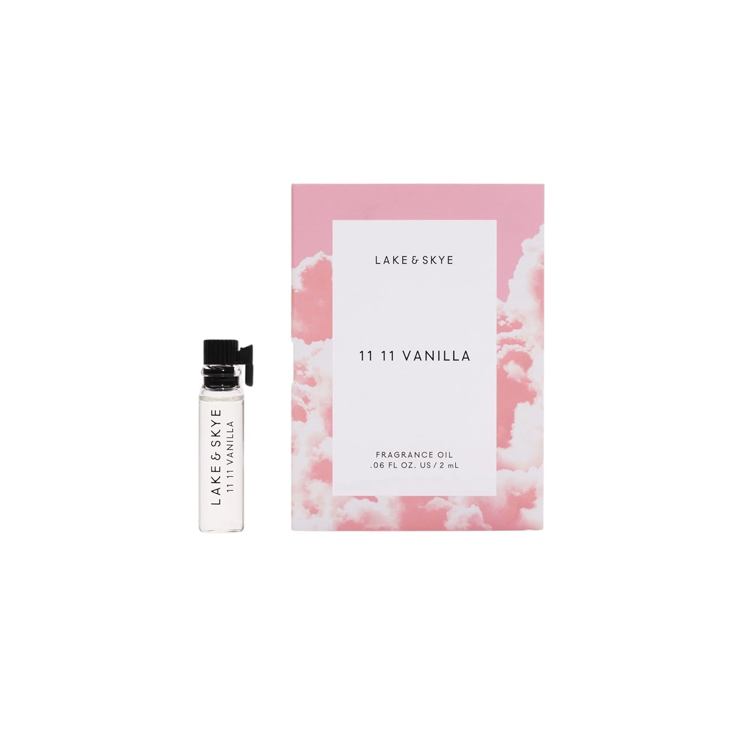 Lake & Skye 11 11 Vanilla Fragrance Oil 0.06 fl oz (2ml), Mini Perfume, Unisex Fragrance, Warm & Sweet Scent, Vanilla and Musk Notes, with Essential Oils, Long-Lasting Fragrance, Travel-Friendly Lake & Skye 11 11 Vanilla Fragrance Oil 0.06 fl oz (2ml), Mini Perfume, Unisex Fragrance, Warm & Sweet Scent, Vanilla and Musk Notes, with Essential Oils, Long-Lasting Fragrance, Travel-Friendly