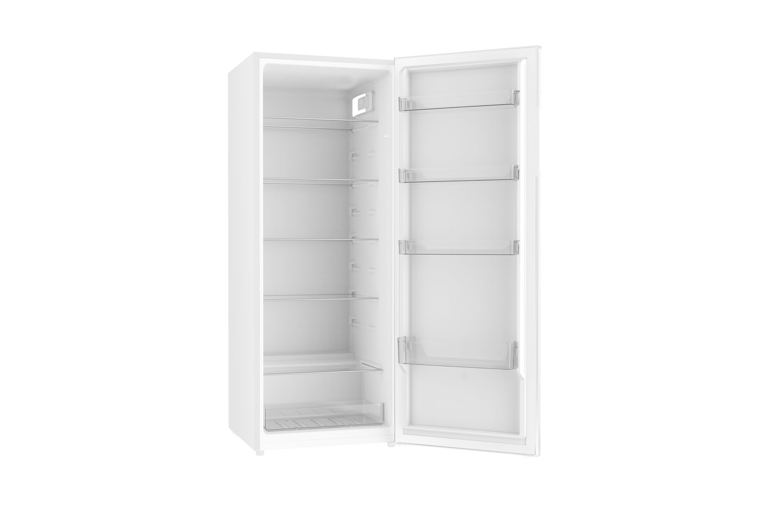 PKM Kühlschrank KS 242-EM | Weiß | 242 Liter | Vollraumkühlschrank | LED-Beleuchtung | wechselbarer Türanschlag | 4 Türablagen | 4 Glasfächer | mit Gemüseschublade