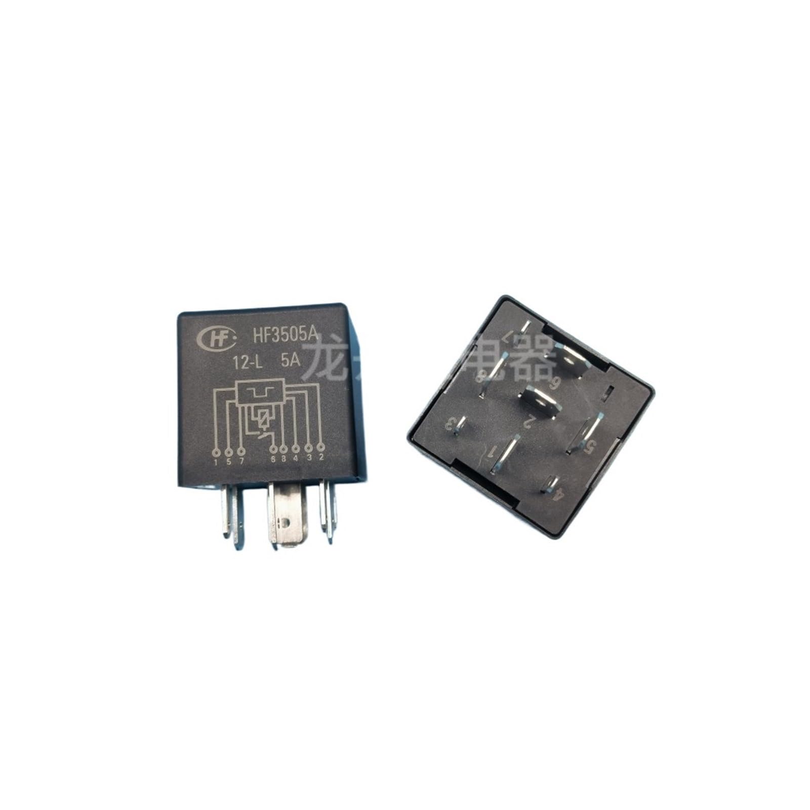 Relé HF3505A 12-L 5A de control para luz antiniebla trasera de coche con 8 pines 3735042-P00