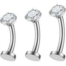 XUU 14G Floating Belly Button Rings Set ASTM F136 Titanium
