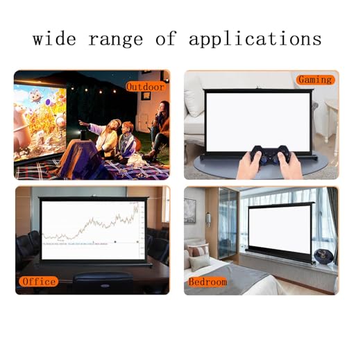 Pantalla portátil para proyector 50in 16:9 para interiores y exteriores miniatura 6