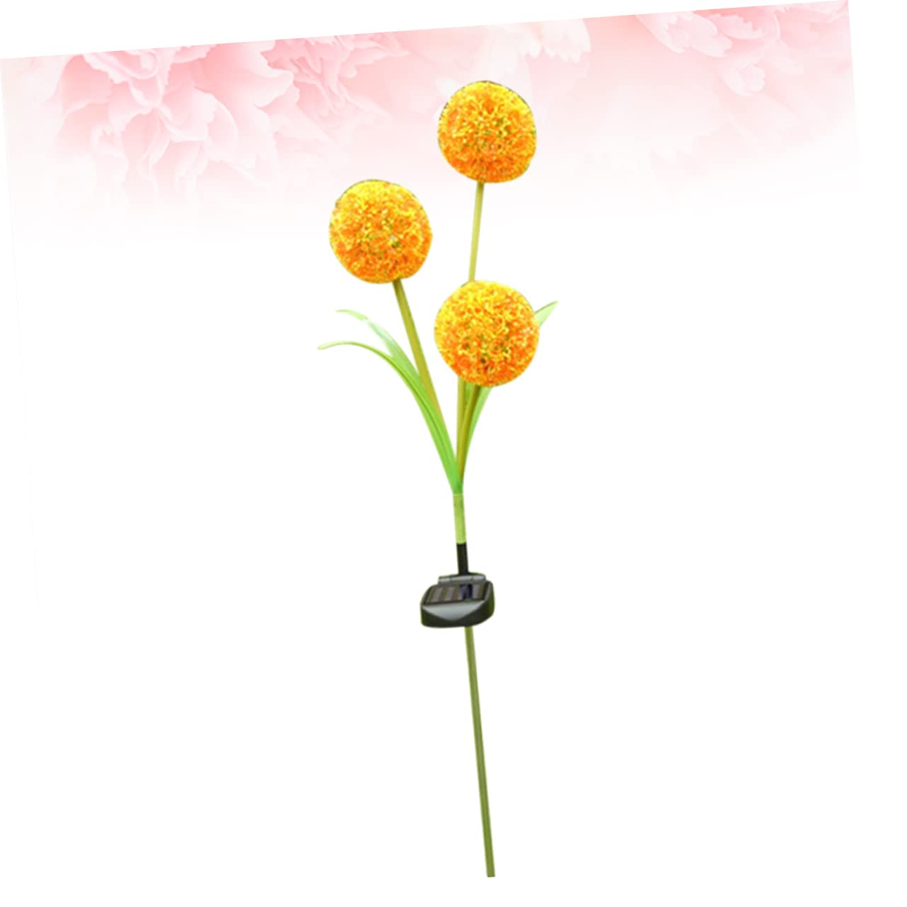 HANABASS Solar-Powered Dandelion Led Ground Plug Night Light Outdoor Garden Pathway Lamp No Electricity Needed Easy to Install for Yard Patio Lawn