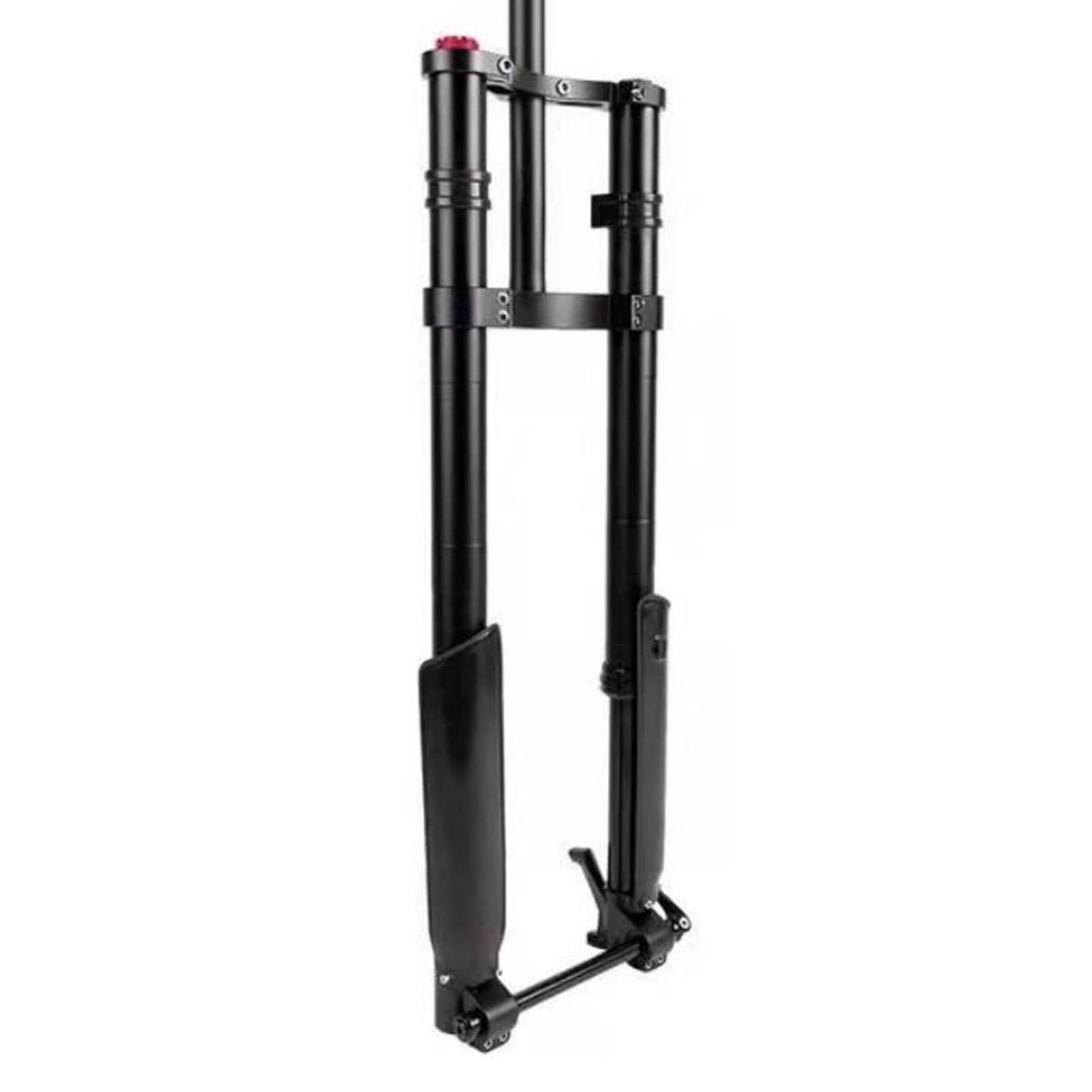 Forcella Anteriore con Sospensione pneumatica da 26 x 5 Pollici, Forcella rovesciata Speed Down da 15 x 150 mm, Doppi Freni a Disco per Bici elettrica, Accessori per Bici da Neve