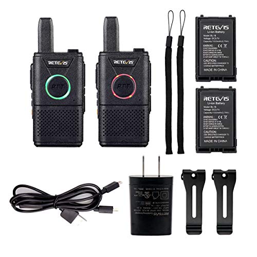 Retevis RT18 Walkie Talkies Rechargeable FRS Radios UHF 16 Channel Dual PTT VOX