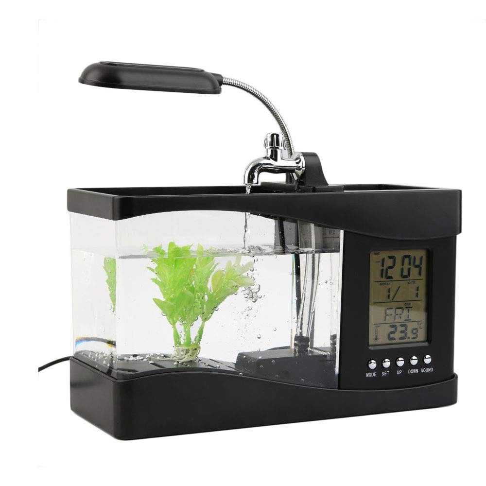 水槽 timtamtom Amazon.co.jp: ZYZMH USBデスクトップミニ水槽アクアリウムLCD