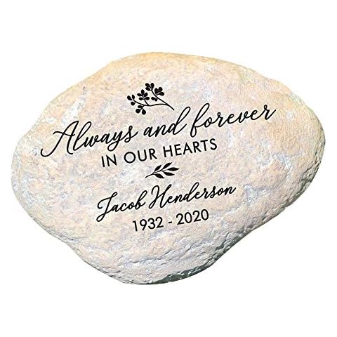 Engraved Memorial Garden Stone Cover