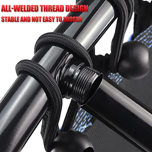 Image of Newan 40 inch-48 inch Silent Mini Trampoline Fitness Trampoline Bungee Rebounder Jumping Cardio Trainer Workout for Adults-Max Limit 330lbs