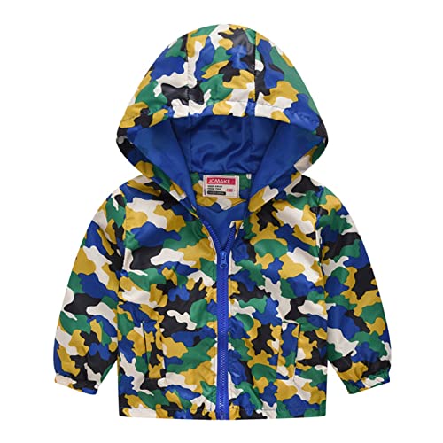 Toddler Girl Boy Windbreaker Long Sleeve Fall Coat Thin Jacket Casual Zip Hooded Jacket (Green, 2-3 Years)