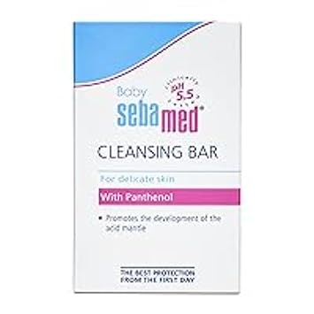 Baby Sebamed Cleansing Bar|pH 5.5 |Newborn bathing|Soap Free|Tear Free|100 gm - image, photos