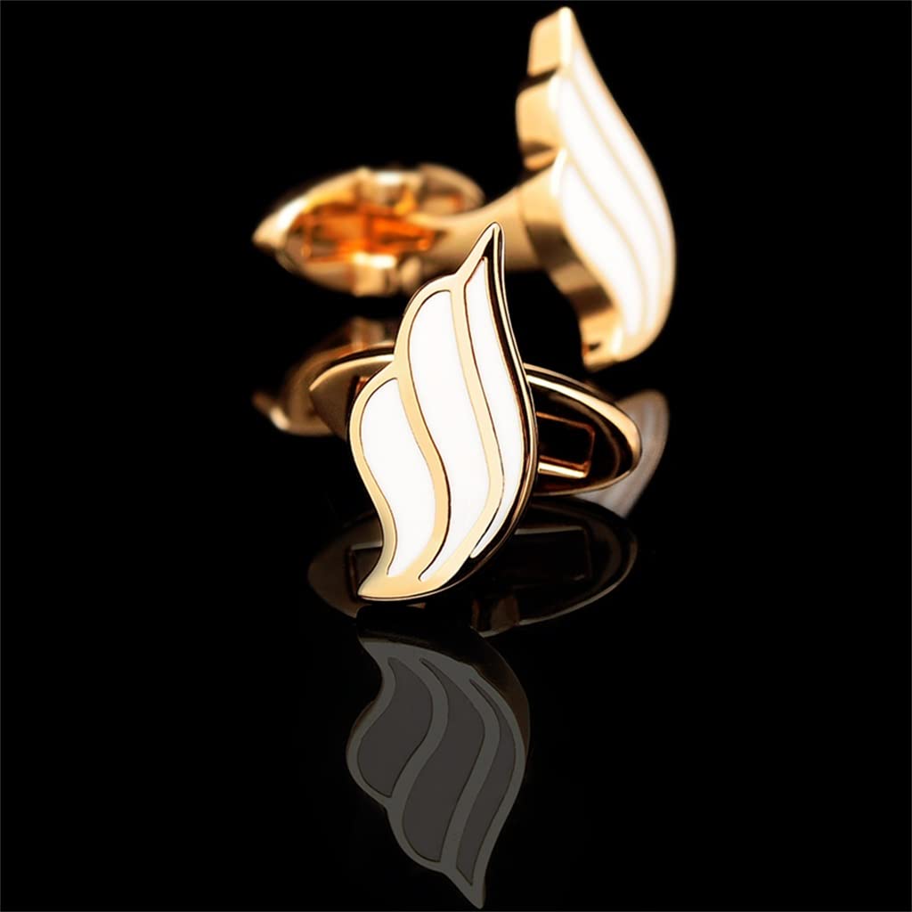 Bluse Manschettenknöpfe Manschettenknöpfe aus Metall Damen Kleidung Gold Manschettenknöpfe Knöpfe (Color : A, Size : 19.5 * 9mm)