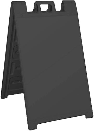 Miniatura 1 de Cartel Plasticade plegable y portátil, en forma de A, cartel para el pavimento, de 89cm x 91cm.