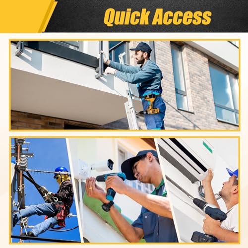 Drill Holder Belt Clip,Hook Holster for Cordless Drill Driver, Tape Measure,Quick Access Eletric Drill Clip on Belt,Fits Up to 2.1'' - Image 4