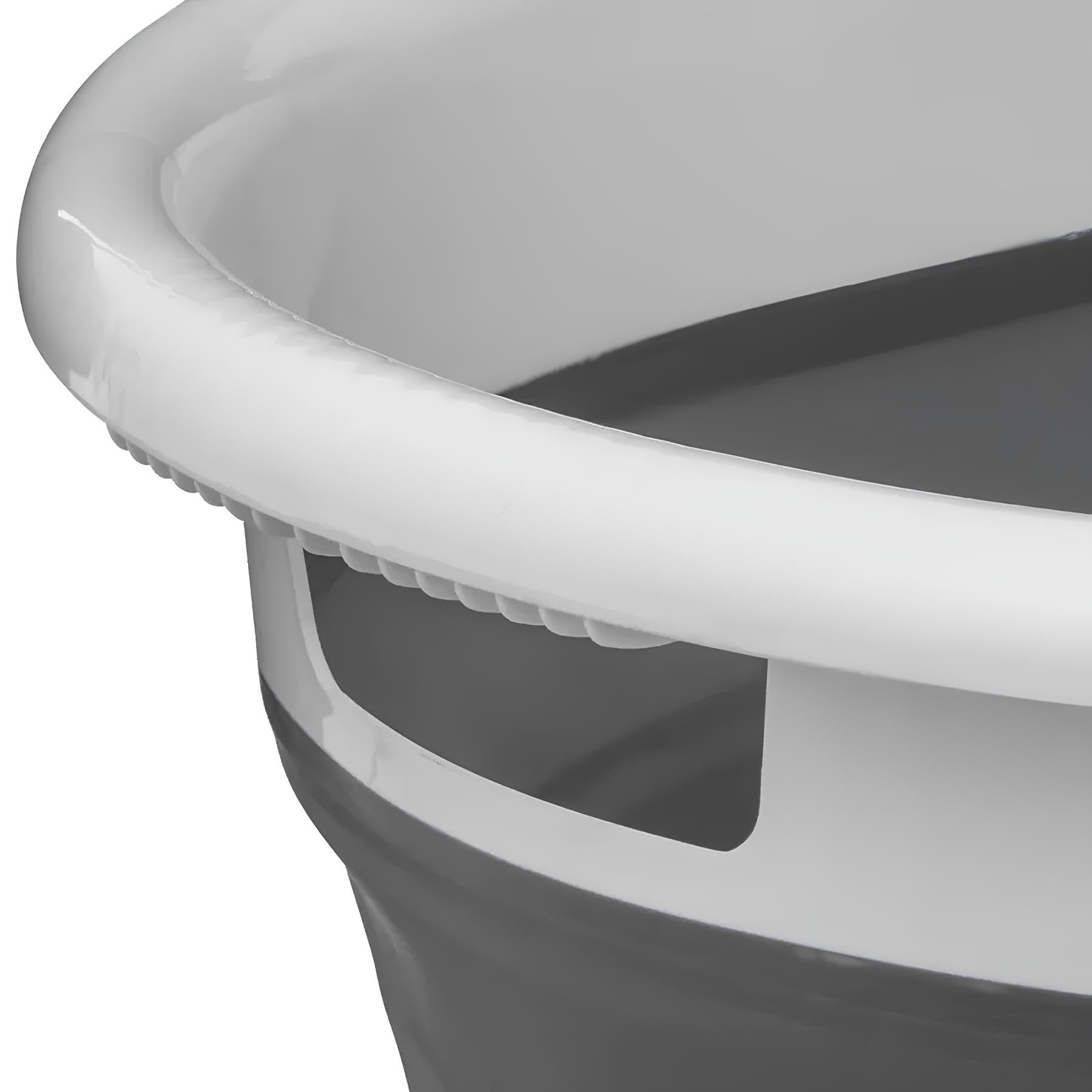 Bassin pliable à lessive multifonction avec poignées 17 litres bassin de stockage pliable bac seau à linge plastique silicone bassin panier à légumes pour camping, maison pique-nique