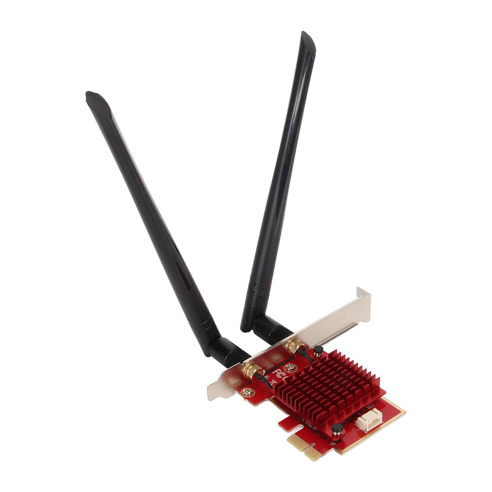 Scheda Pcie Wifi 6E, Schede di Rete Wifi Si Estendono Fino a 6Ghz (6Ghz/5Ghz/2, 4Ghz), Bluetooth 5.2, Compatibile con X4/X8/X16, Supporto per Windows 10/11X64bit e per Linux