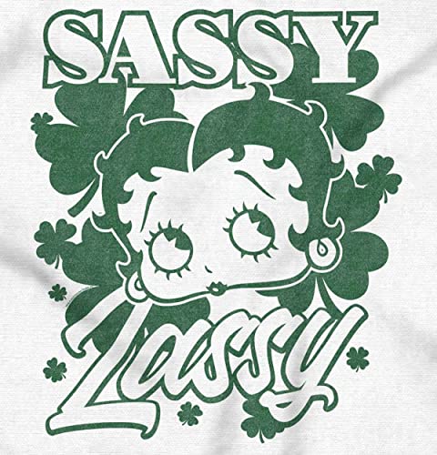 Brisco Brands Betty Boop Saint Paddys Sassy Lassy Sweatshirt for Men or Women2