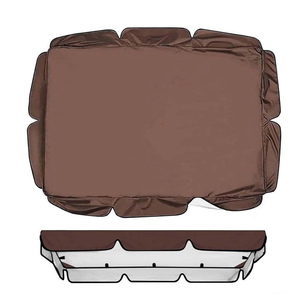 249x185 195x125 164x114cm Copertura Di Ricambio Per Altalena Da Giardino Telo Ricambio Per Baldacchino Dondolo Antipolvere(Brown,98x73x8in-249x185x18cm)
