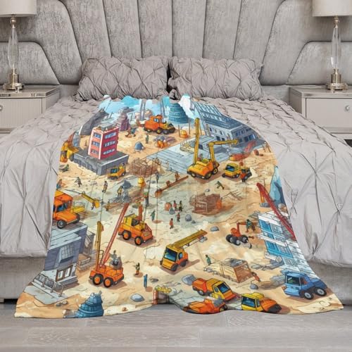 Manta de forro polar de construcción 130x150 cm para sofá 7