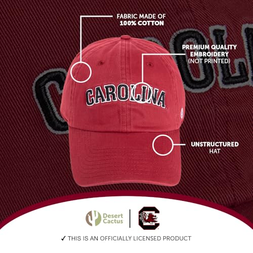 Gorra de béisbol ajustable roja University of South Carolina miniatura 4