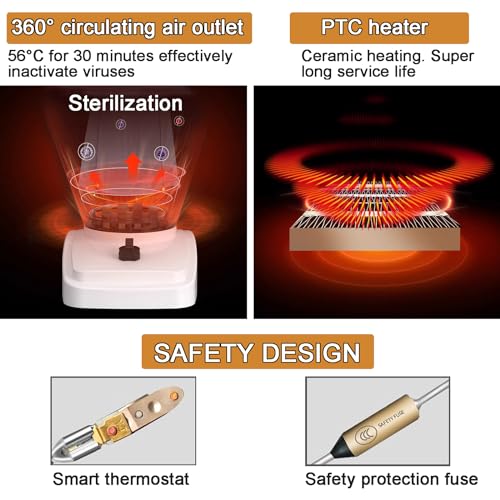 Electric Clothes Dryer - Heated Clothes Airer with Digital Timer, Energy Saving Indoor Drying Rack Wardrobe - Clothes Airer - Image 6