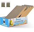Petslucent Cat Scratching Board - 4PCS Cat Scratcher with Box, Large Size Cat Scratching Pad Easy for Cats to Scratch, Corrugated Cardboard Cat Scratchers Lounge for Indoor Kitty to Rest and Play